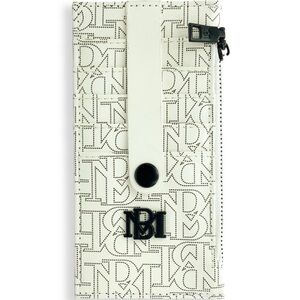 Badgley Mishka White Logo Pattern Wallet
